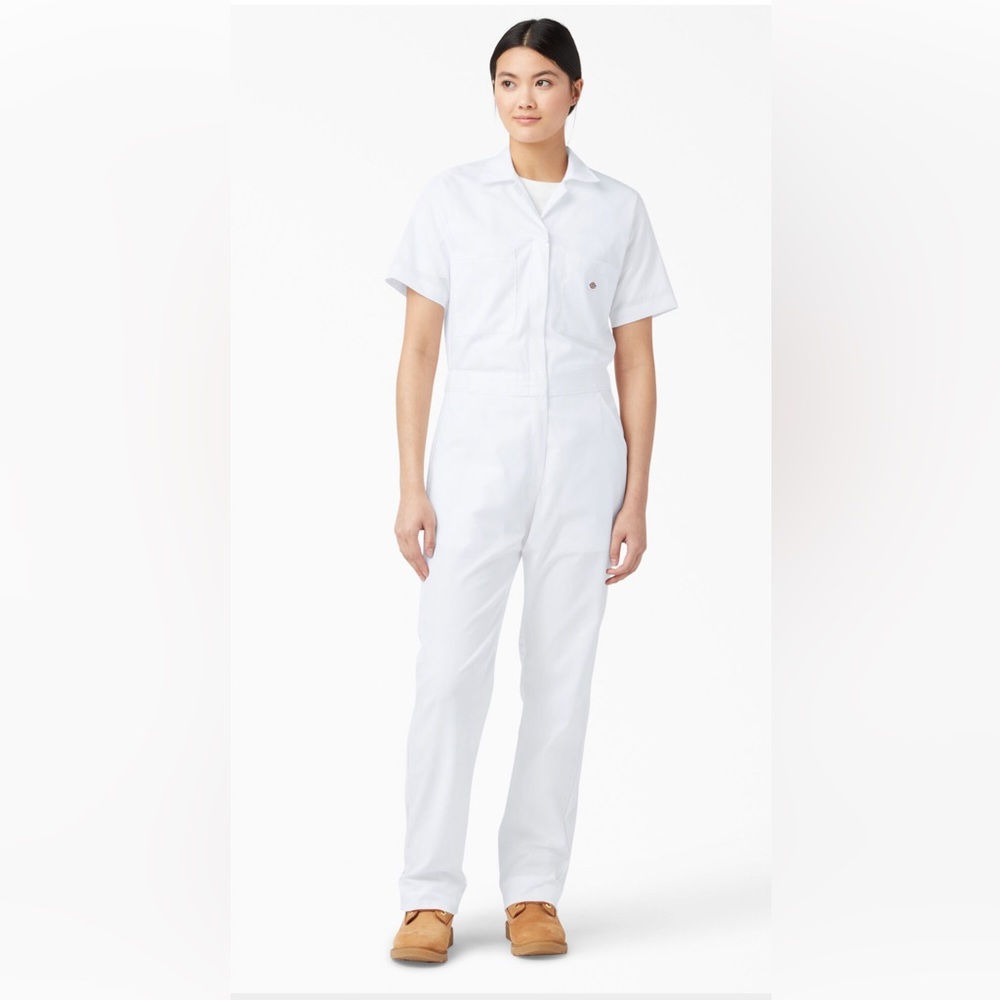Dickies White Jumpsuit Coveralls. Size Small